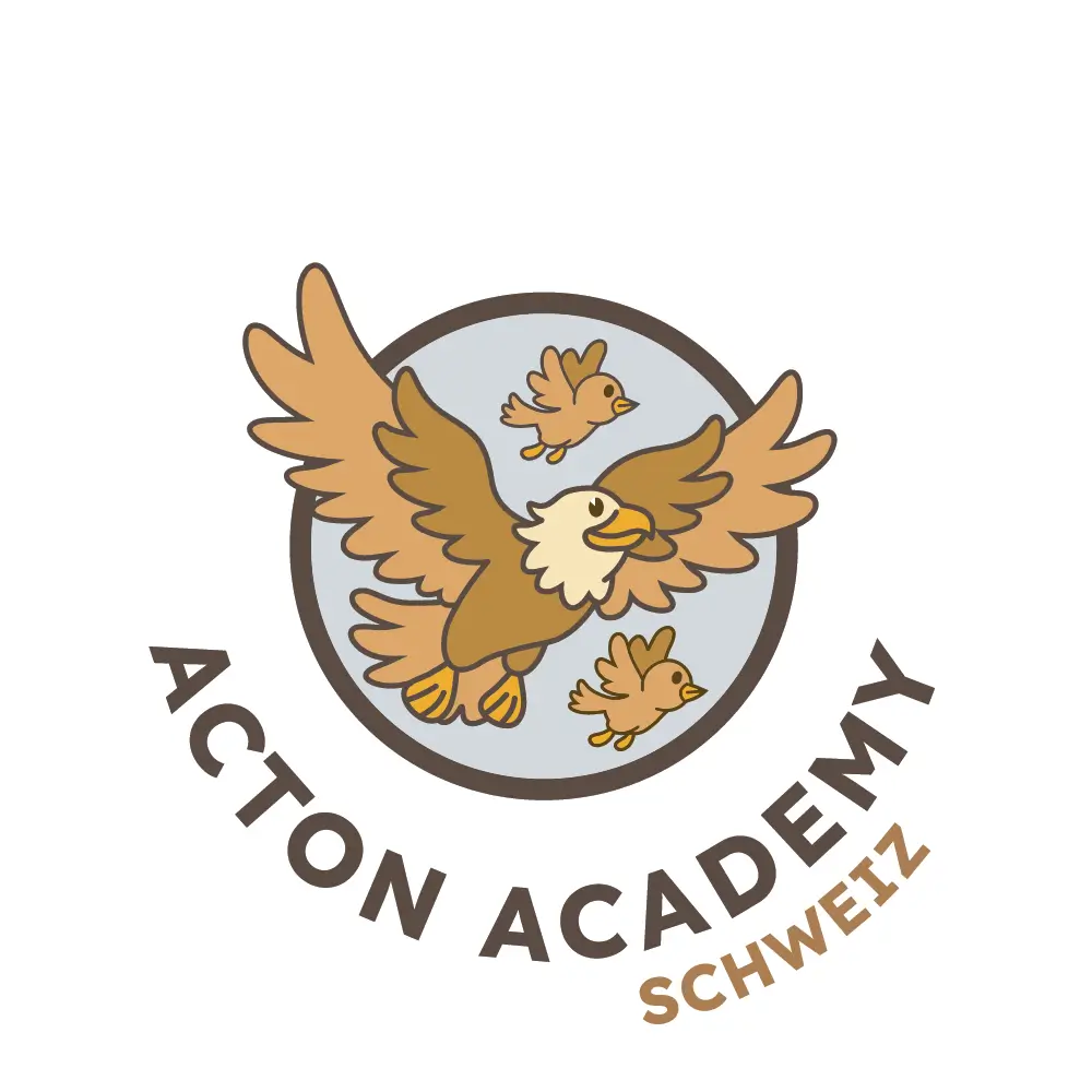 acton logo white border